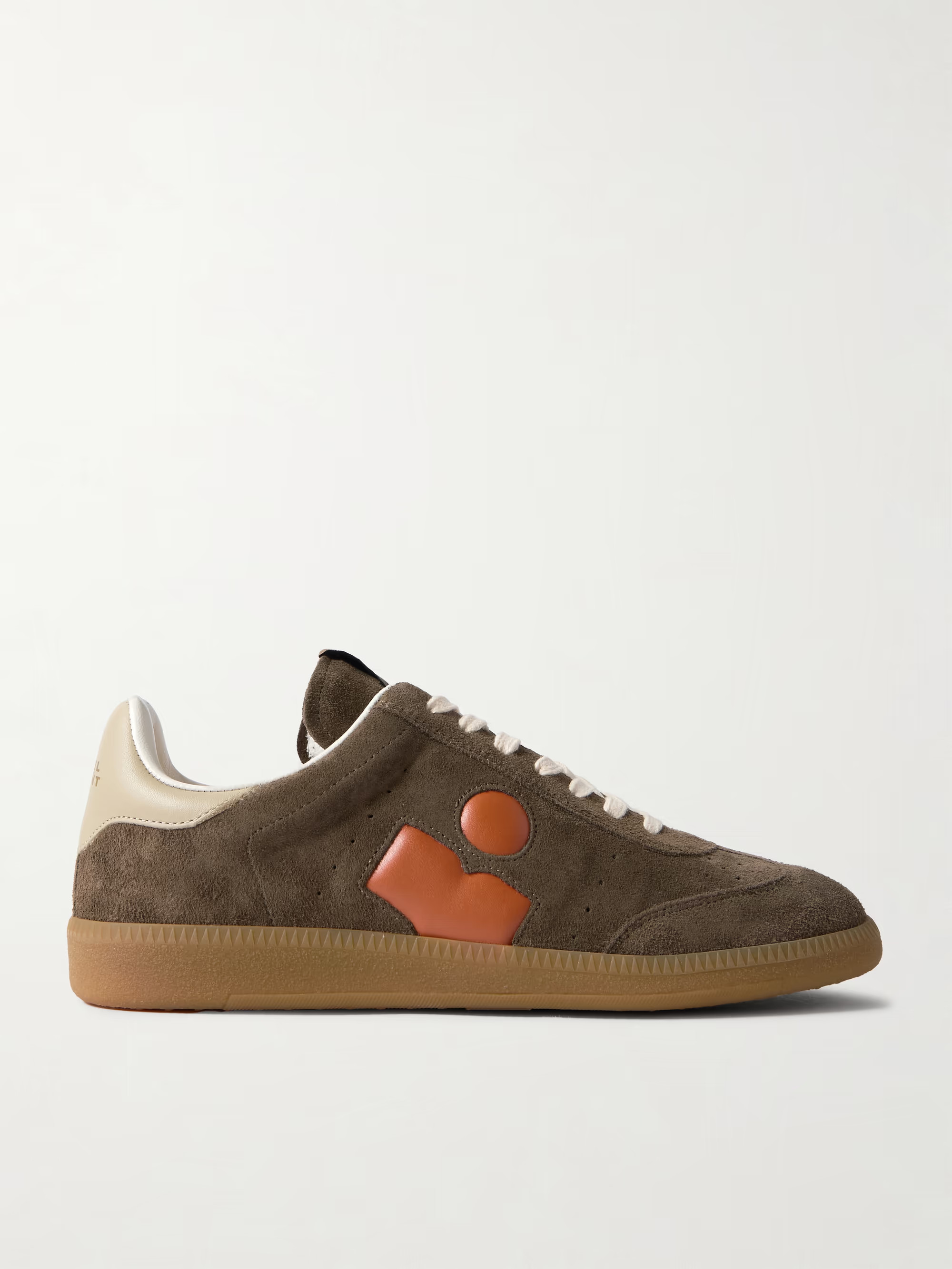 Bryce leather-trimmed suede sneakers | NET-A-PORTER (US)