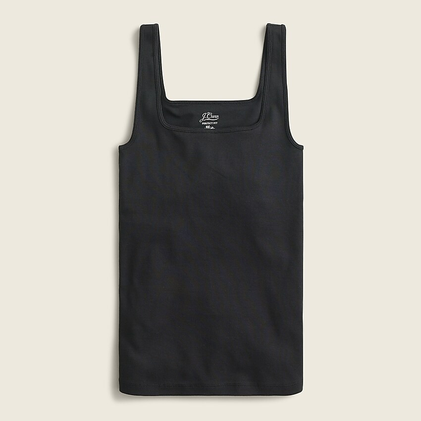 Perfect-fit shelf-bra tank top | J. Crew US