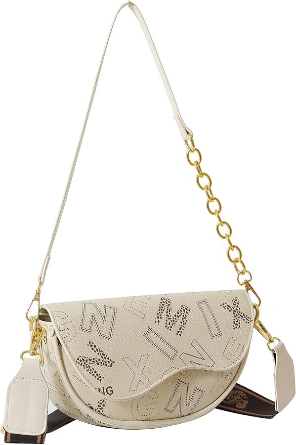 Pumpkin Cat Semi-Circular Saddle Bag - Printed Minimalist Color-Blocked Square Bag, Versatile Sin... | Amazon (US)