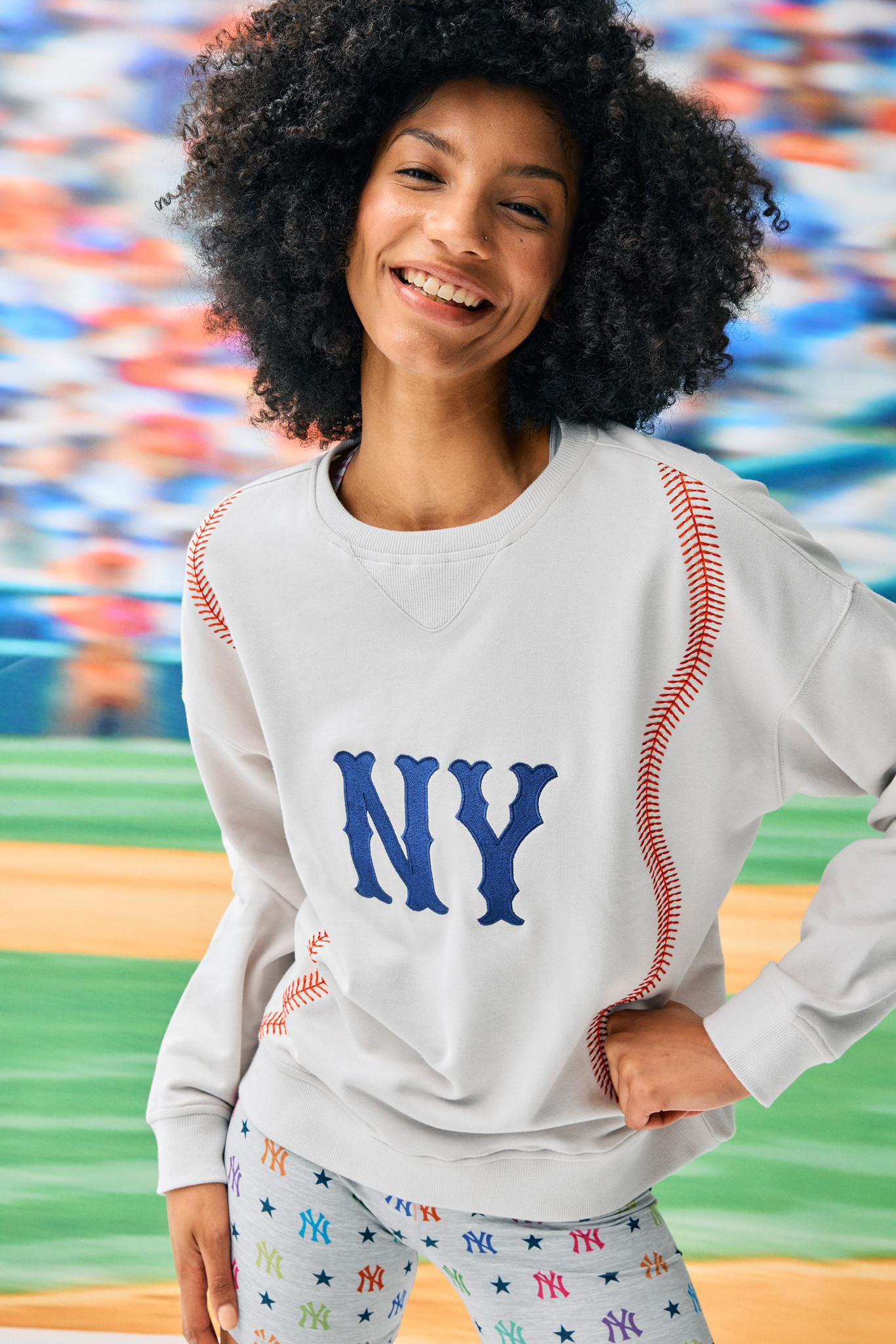 Yankees Crew in Lace Stitch | Terez