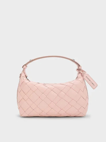 Ivette Woven Shoulder Bag
    
         - Light Pink | Charles & Keith EU