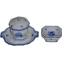 Antique Bohemia Pottery Jelly Jar & Dish | Etsy (US)