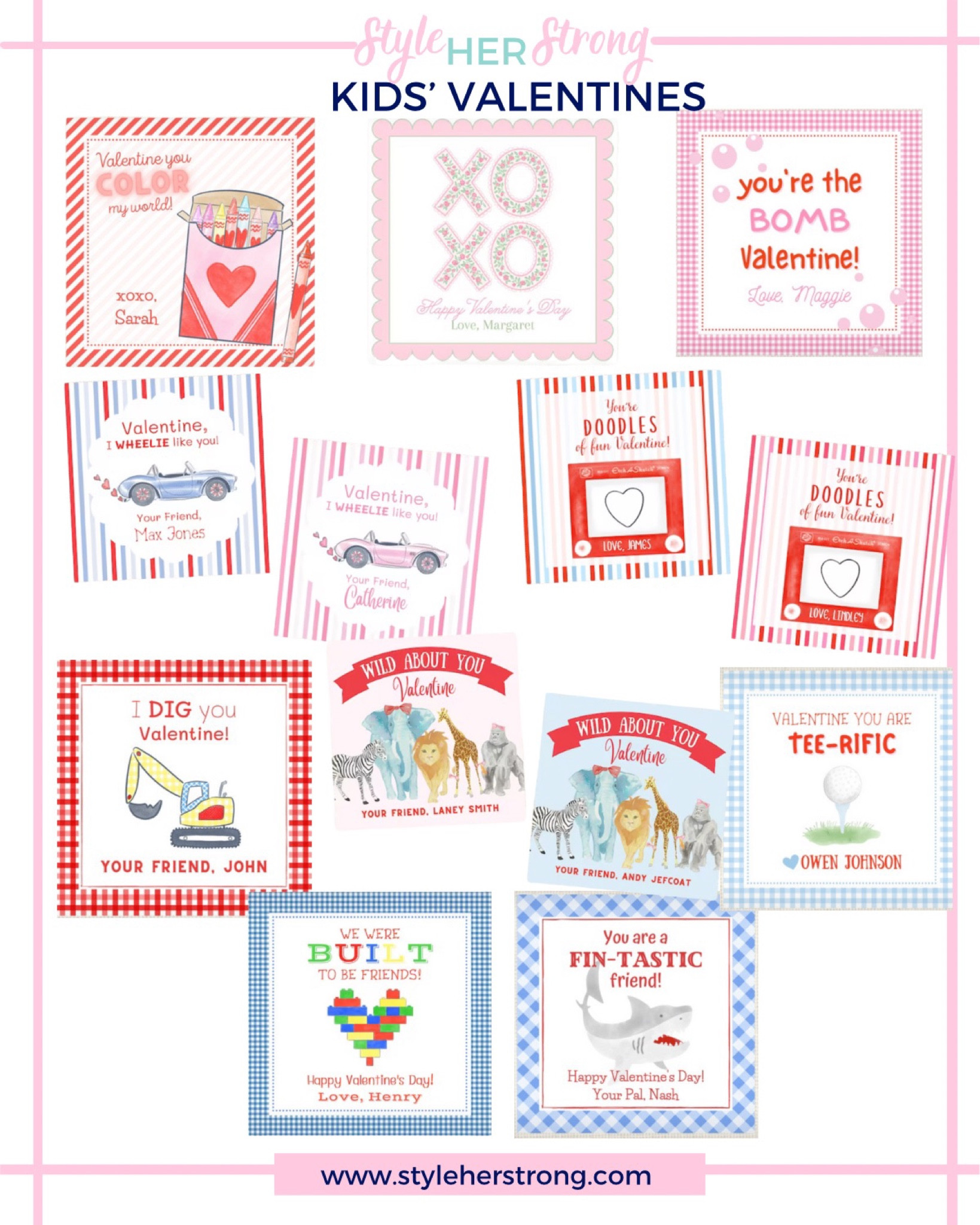 Kids Valentine’s Day cards for school 

#LTKFind #LTKfamily #LTKkids