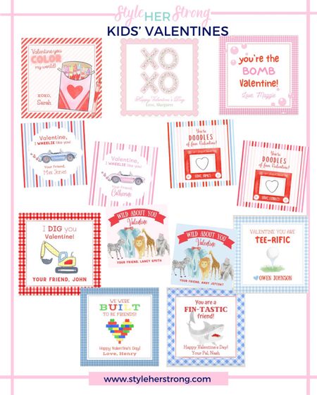 Kids Valentine’s Day cards for school 

#LTKFind #LTKfamily #LTKkids
