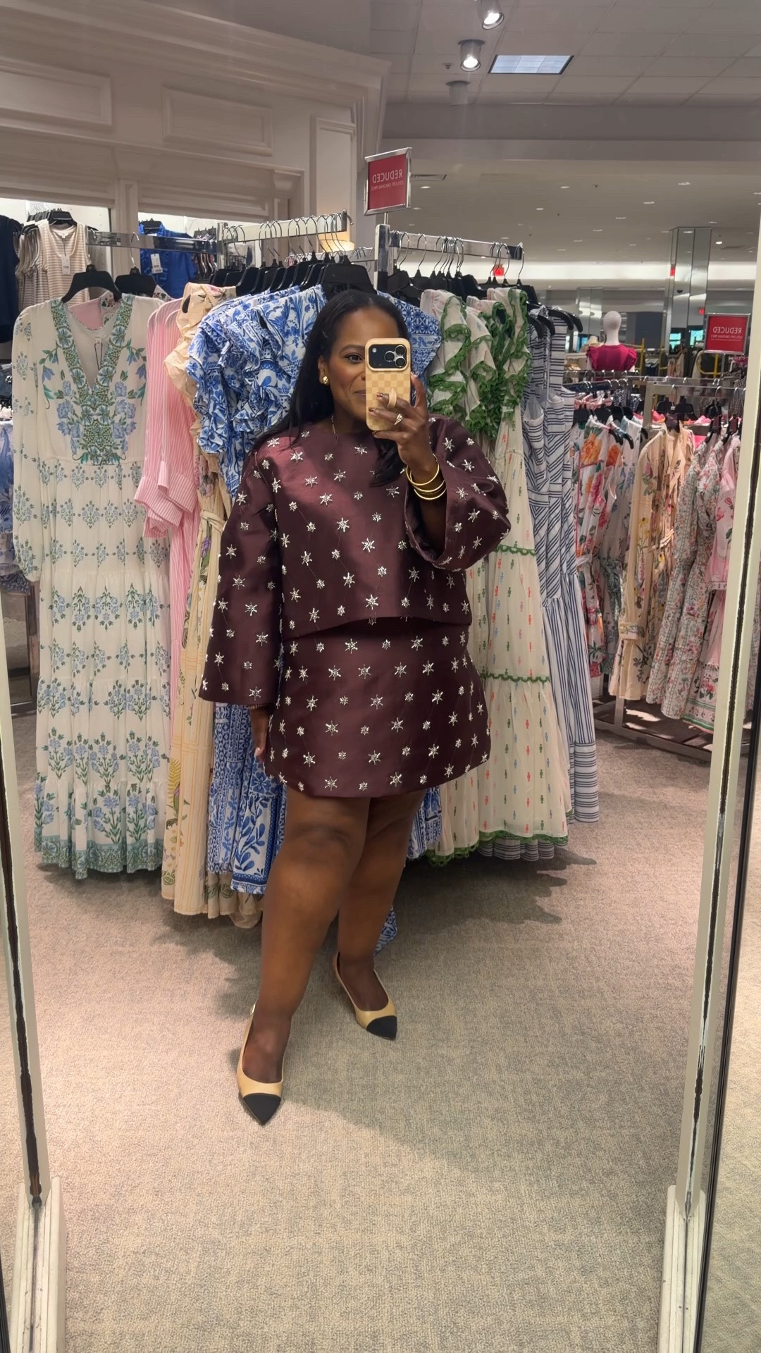 OBSESSED over this GB set from @Dillards Inc. - wondering if I should wear to NYC in November! 🤭

#LTKNYFW #LTKgrwm #LTKPetite
