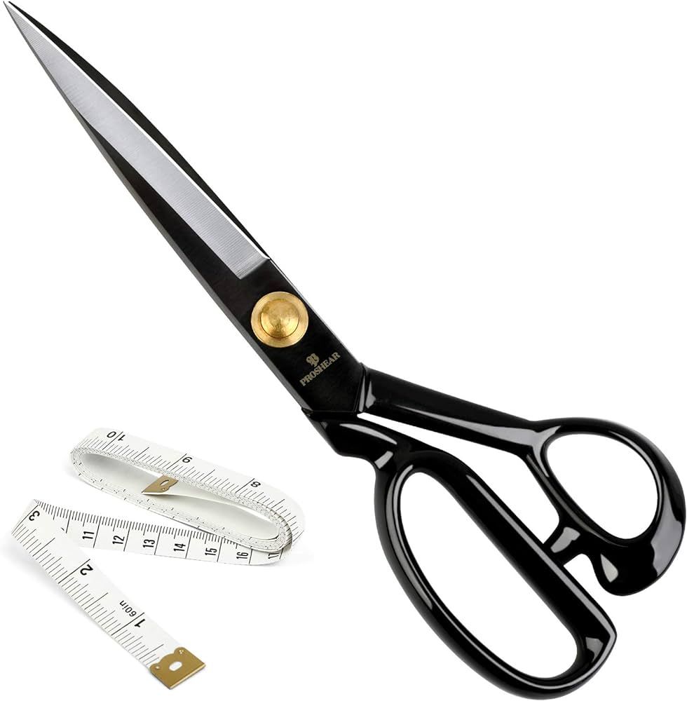 Fabric Scissors Professional 10 inch Heavy Duty Scissors for Leather Sewing shears for Tailoring ... | Amazon (US)