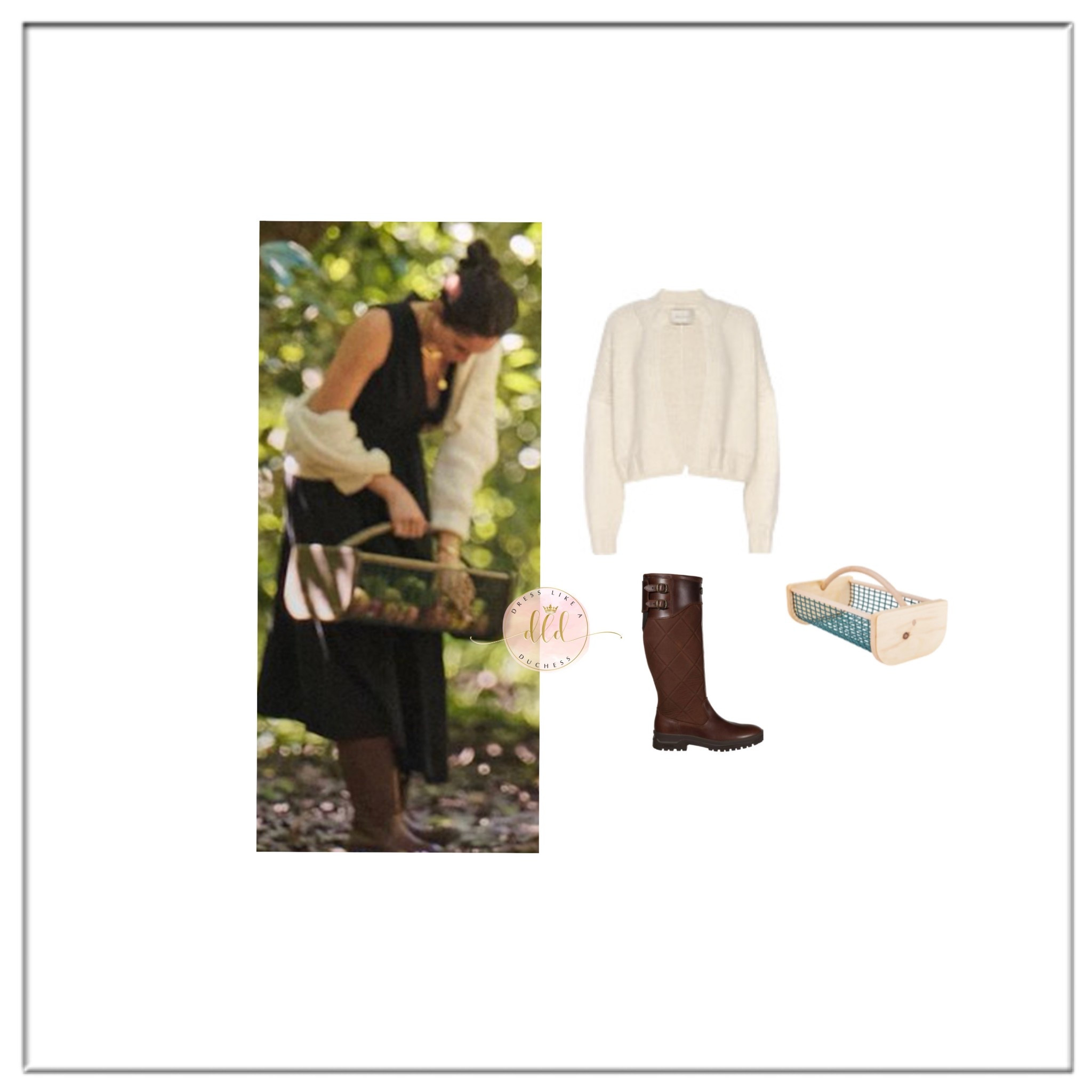 Meghan Markle holiday promotion reel wearing Brochu Walker + Le Chameau Jameson boots 