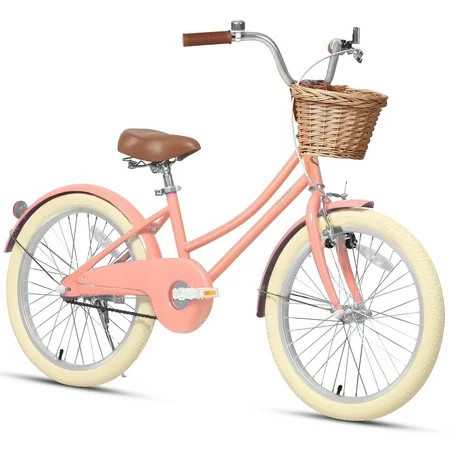 Glerc Little Molly 20 inch Kids Girls Bike for 7-13 Years Old Child,gifts,Peach | Walmart (US)