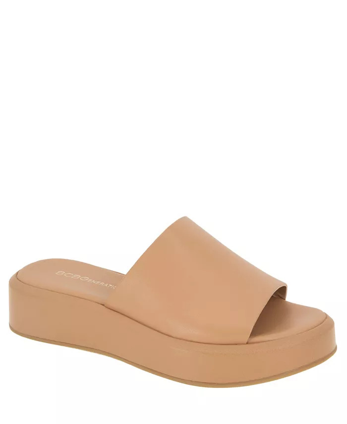 BCBGeneration Women's Farah Slip-on Flatform Sandal - Macy's | Macys (US)