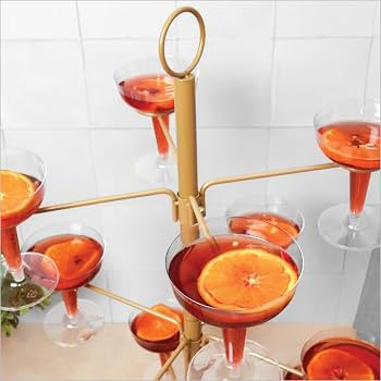 Cocktail Tree Stand, Wine Glass Flight Tasting Display For Drinks, 3 Tier - 12 Holders For Champa... | Amazon (CA)