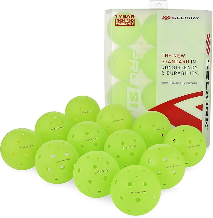 Selkirk Pro S1 Ball | Crack-Resistant | 38 Hole Outdoor Pickleball Balls | USAPA Approved Pickle ... | Amazon (US)