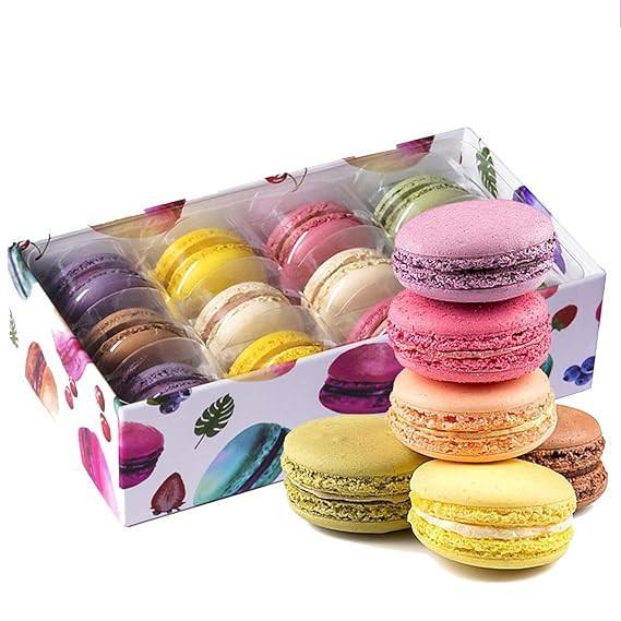 Macarons Cookies 12 Capsules Mixed Flavor Maccarron, Blueberry, Strawberry, Coffee, Raspberry, Ma... | Amazon (US)