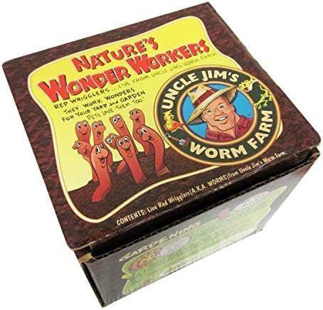 Uncle Jim's Worm Farm 1,000 Count Red Wiggler Live Composting Worms | Amazon (US)