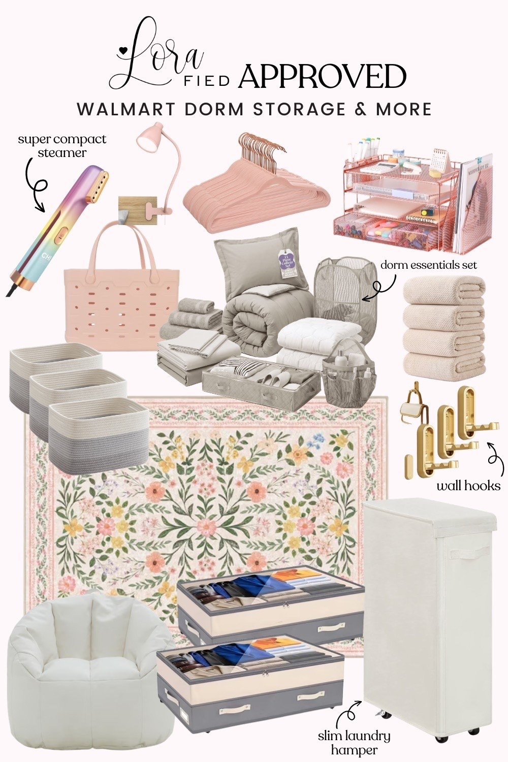 Walmart dorm room essentials 🎀

#LTKHome #LTKmomlife
