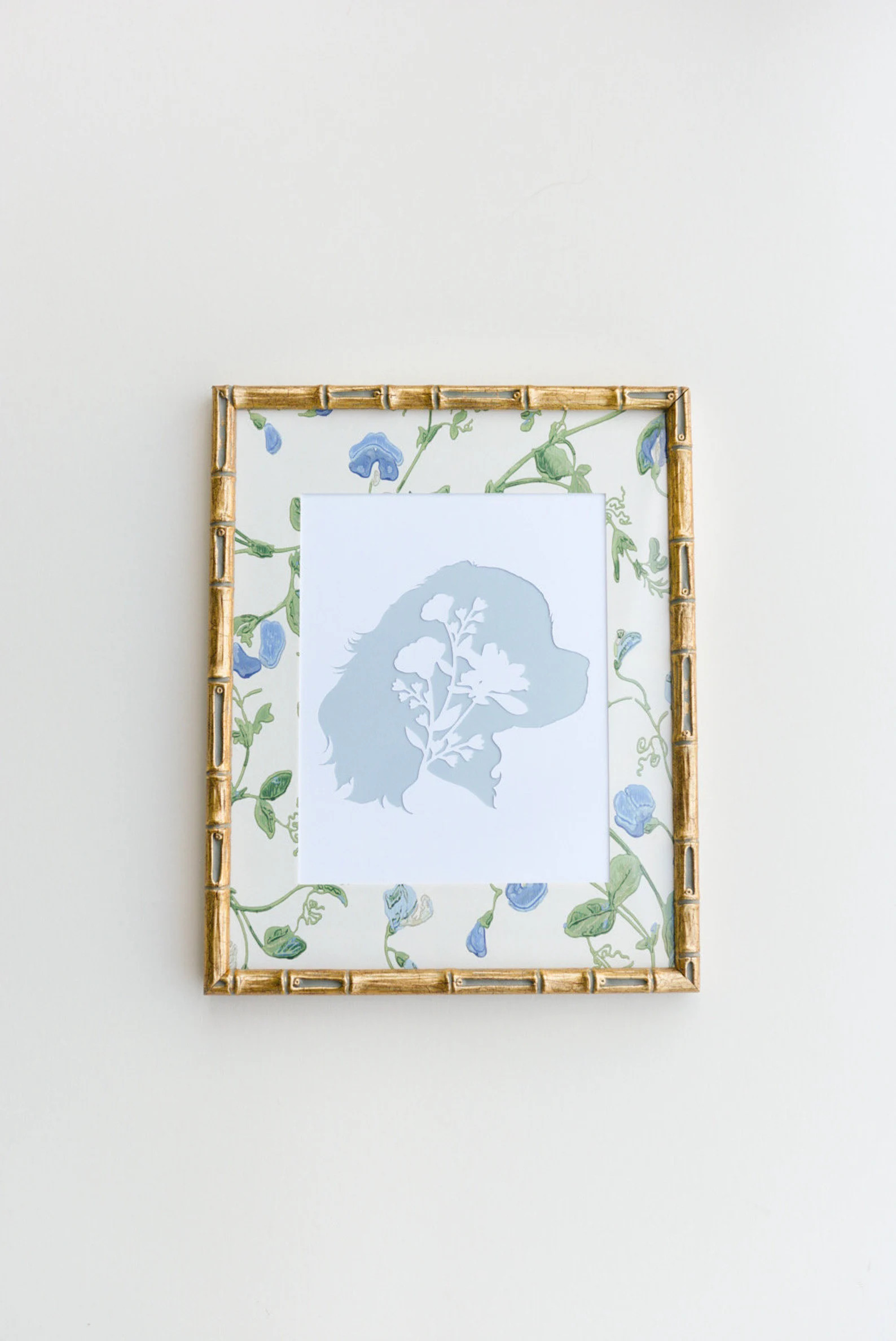 Cavalier Silhouette- Floral Pet Cameo Silhouette (ready to Ship) - Etsy | Etsy (US)