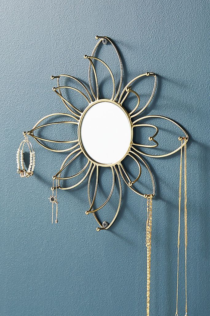 Mirrored Flower Jewelry Organizer | Anthropologie (US)