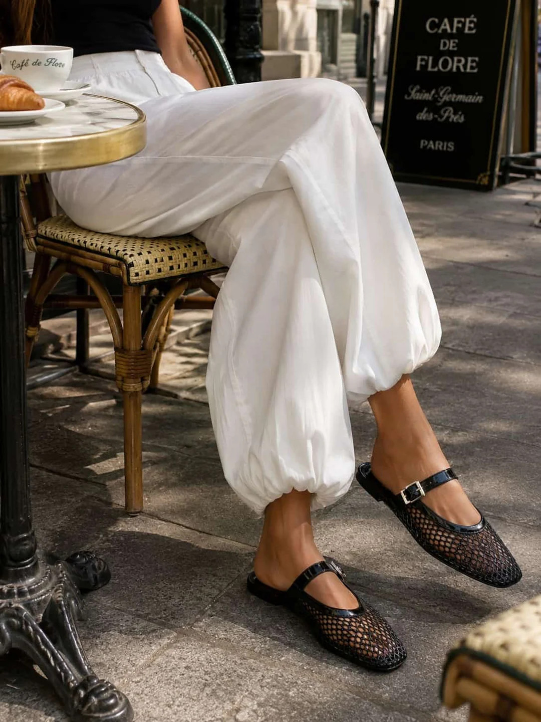 Anessa Black Mesh Mules | Linzi Shoes