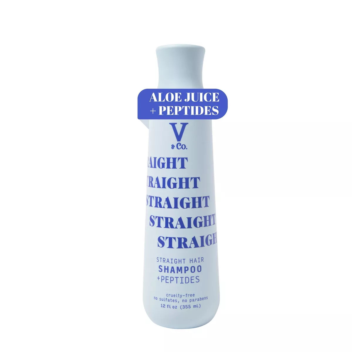 V&Co. Beauty Straight Hair + Peptide Shampoo - 12oz | Target