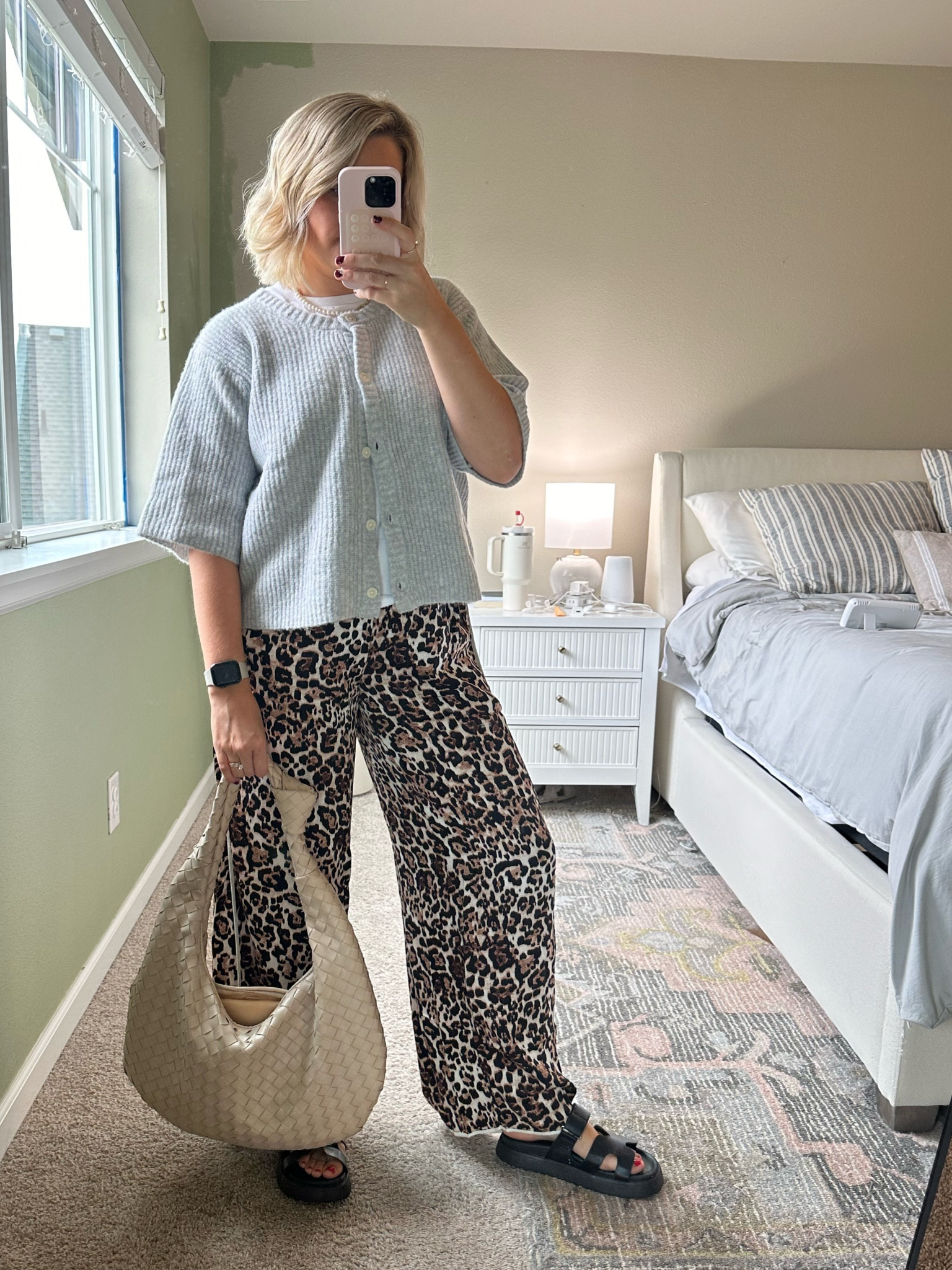 comfy fall outfit idea 

Wearing medium in cardigan(sized up 1), small in pants 

mom style 

#LTKStyleTip #LTKFindsUnder100 #LTKSeasonal