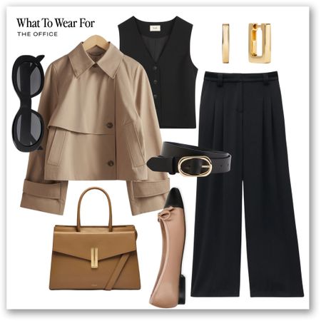 Office outfit inspo

Ballet flats, spring fashion, tote bag, the office, high street style, waistcoat, tailored matching set, co-ord, cropped trench coat 

#LTKworkwear #LTKSeasonal #LTKeurope