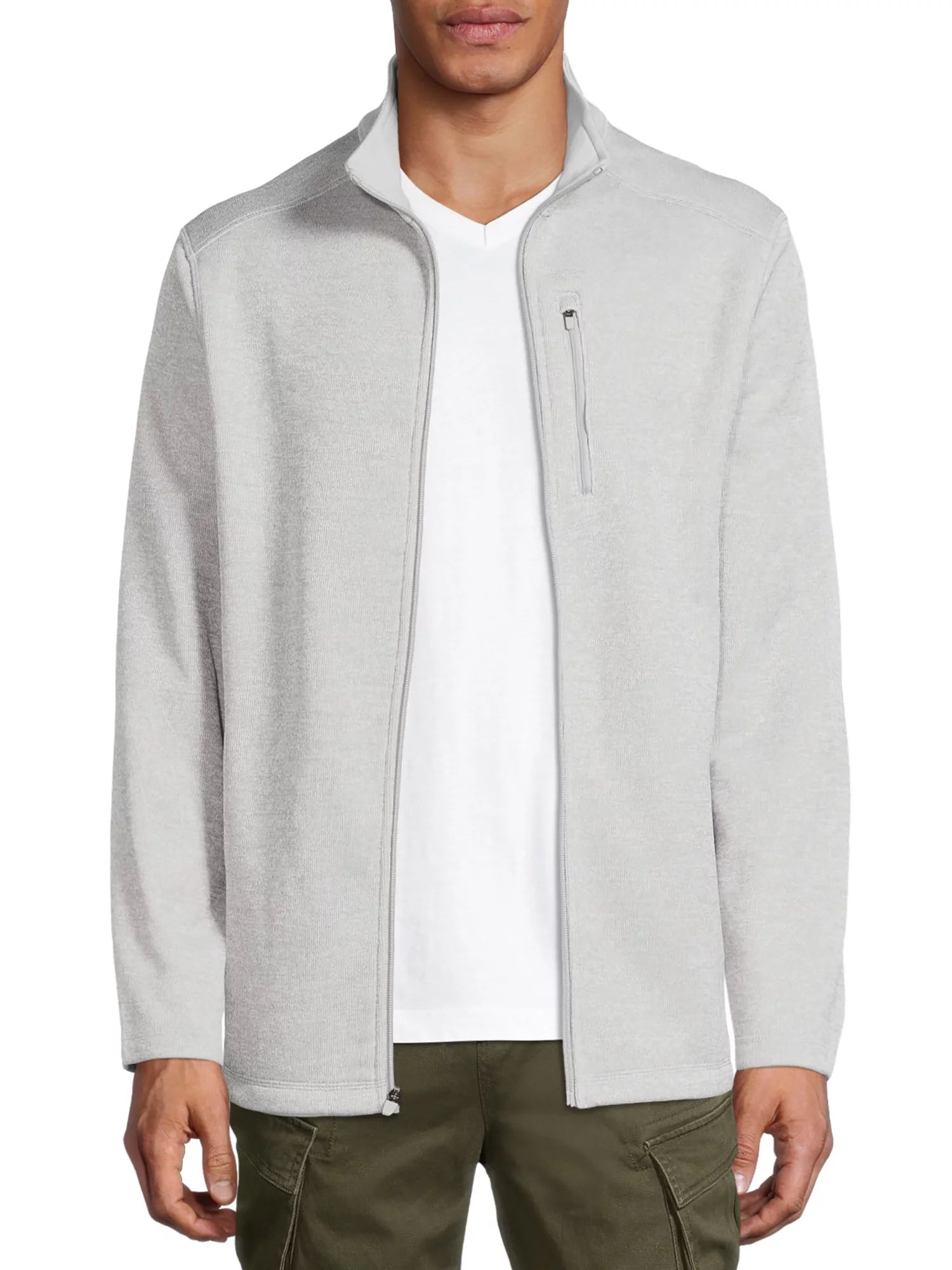 George Men and Big Men's Full Zip Fleece Sweater Jacket, up to Size 5xl | Walmart (US)