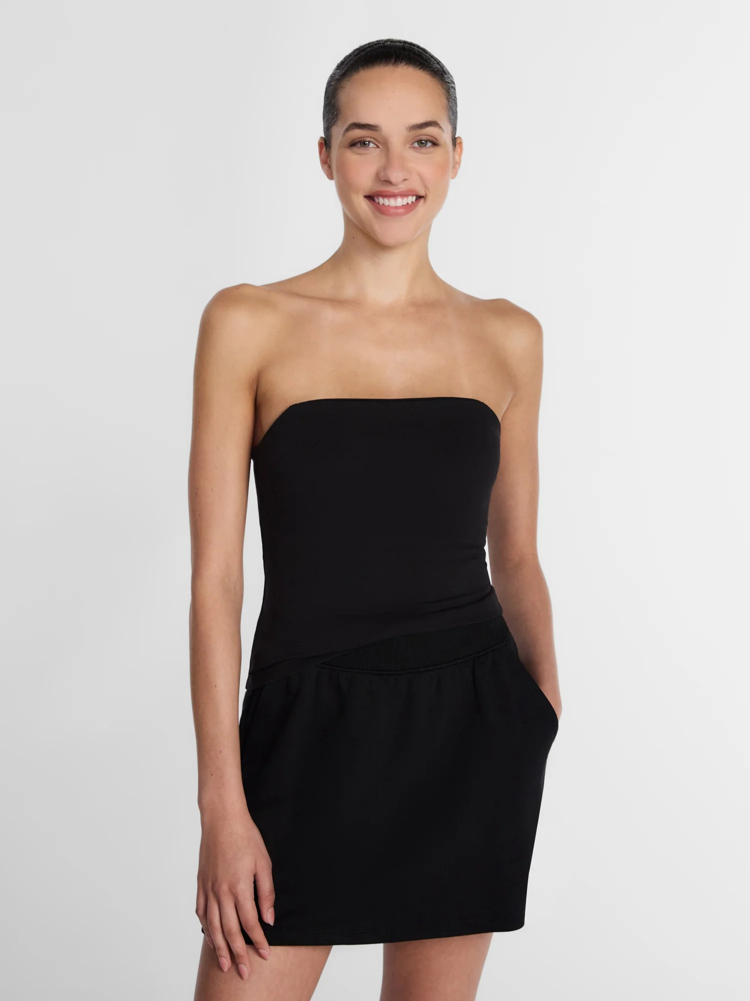 Athletic Works Women's Cotton-Blend Tube Top, Sizes XS-XXXL | Walmart (US)