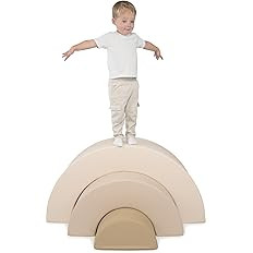 Kids Soft Arch Playset (Sand) Soft Play Equipment Foam Rainbow, Kid Playroom Couch, Foam Blocks f... | Amazon (US)