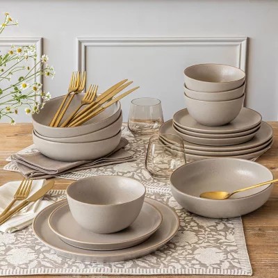 Over&back 16-Piece Artisan Stoneware Dinnerware Set | Sam's Club