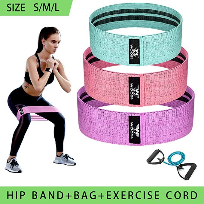 WOOSL Hip Band Set,Booty Bands Resistance Bands Hip Resistance Bands Slingshot Hip Band Resistanc... | Amazon (US)