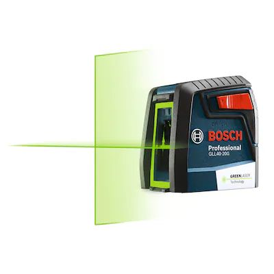 Bosch VisiMax Green 40-ft Self-Leveling Indoor Cross-line Laser Level with Cross Beam | Lowe's