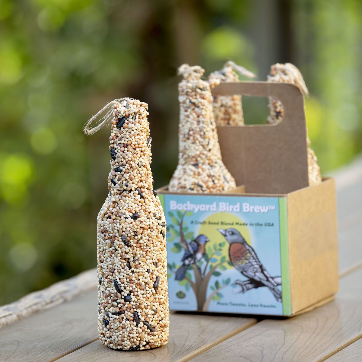 Bird Brew Seed Feeder 4 Pack | UncommonGoods