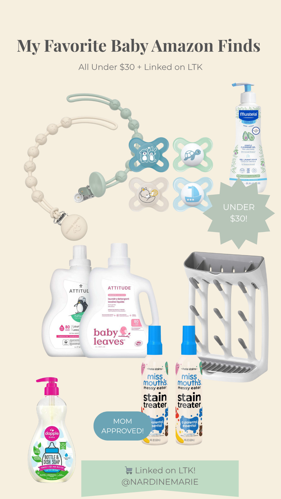 Baby faves I found on Amazon—all under $30 and too cute not to share! These are the things we’re using daily.

Linked everything in my LTK 💛 

 

#LTKBaby #LTKKids #LTKFamily