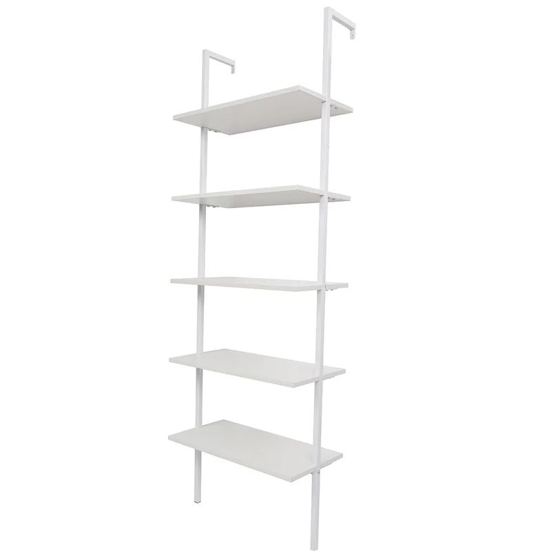 Flythe 70.9" H x 23.6" W Metal Ladder Bookcase | Wayfair North America