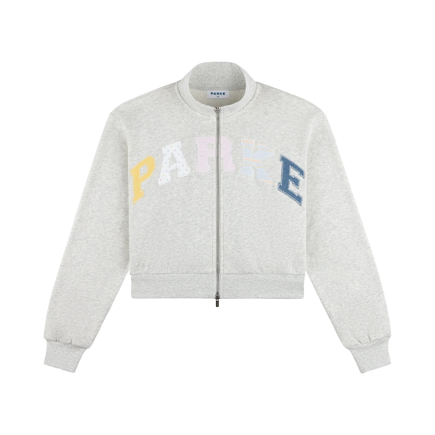 Patchwork Zip Up Mockneck | Parke