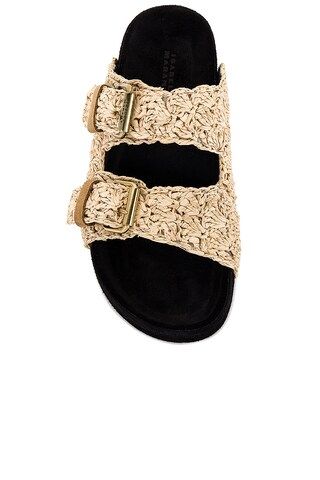 Isabel Marant Lennyo Sandal in Natural from Revolve.com | Revolve Clothing (Global)