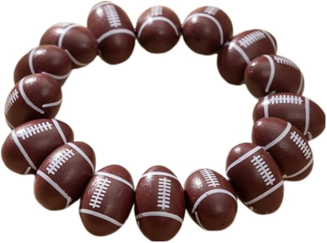 Sport Ball Bracelet for Men Women Cute Wooden Ball Beads Stretch Bracelet Football Tennis Basketb... | Amazon (US)