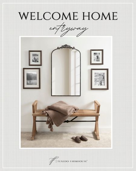 Mix an elegant mirror and rustic bench for a beautiful but welcoming entryway. 



#LTKhome #LTKstyletip #LTKsalealert