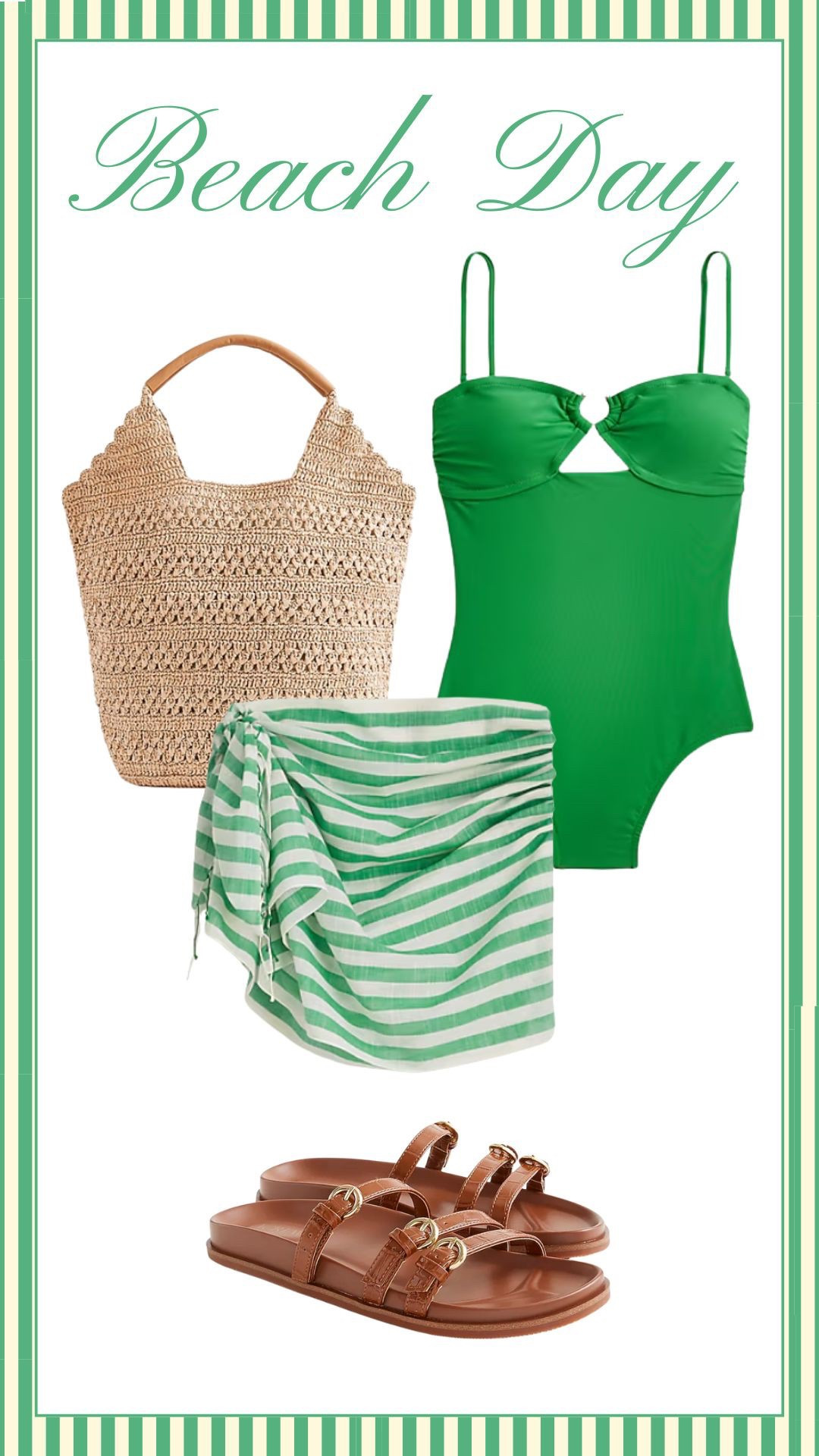 How fun is this green beach day fit 💚