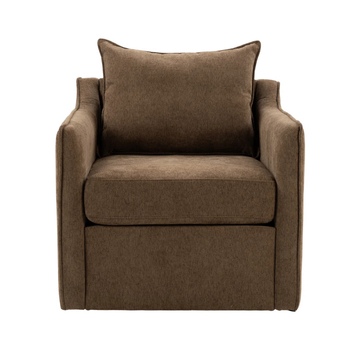 Wide Upholstered Swivel Accent Armchair, Full Back Chenille Lounge Chair, 360\u00b0 Rotation, Mod... | Wayfair North America