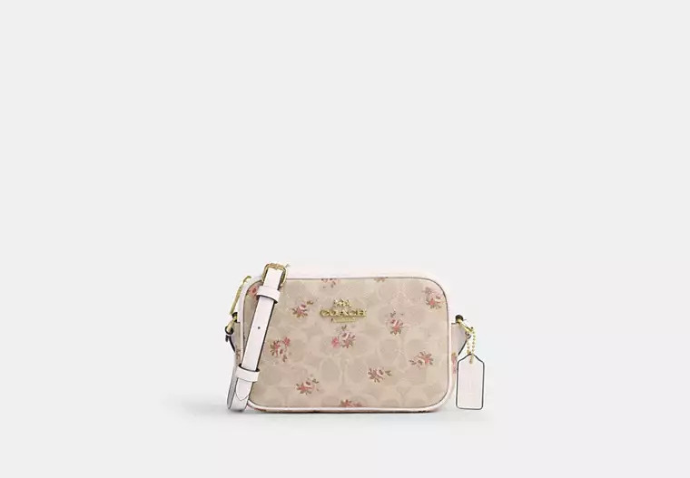 Mini Jamie Camera Bag In Signature Canvas With Floral Print | Coach Outlet US