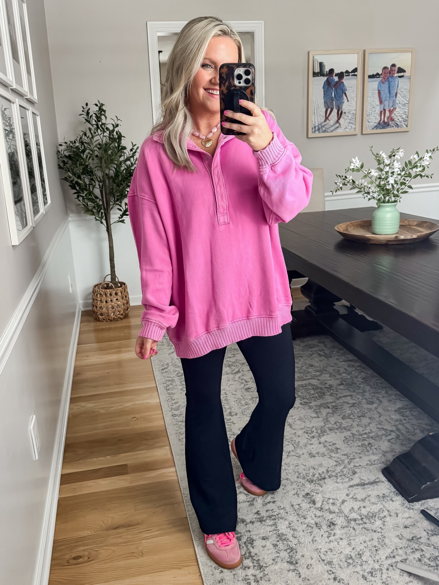 Legging friendly pullover 30% off! I’m in size small. Small short in the leggings.

#LTKSaleAlert #LTKootd #LTKOver40