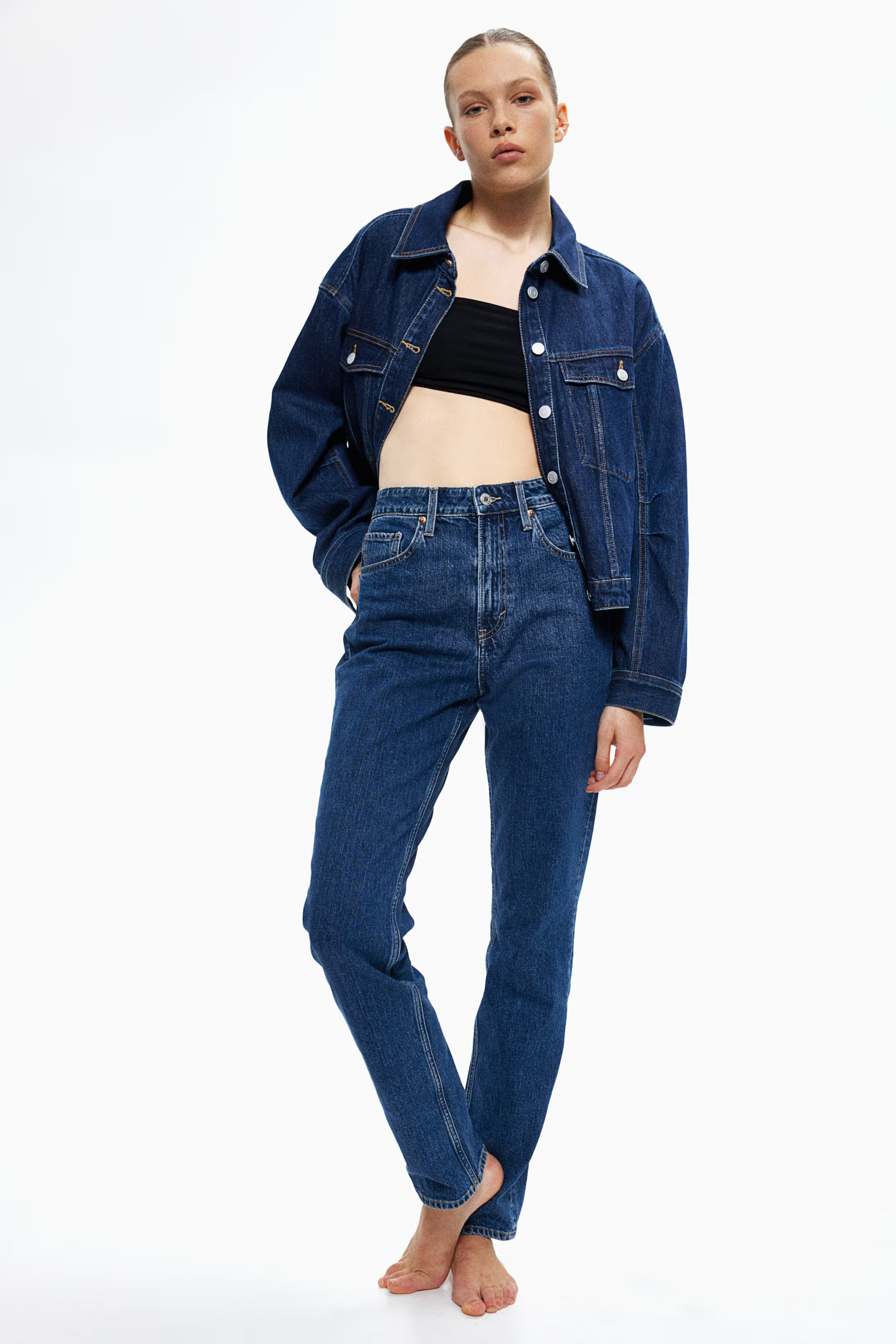 Slim Straight High Jeans | H&M (UK, MY, IN, SG, PH, TW, HK)