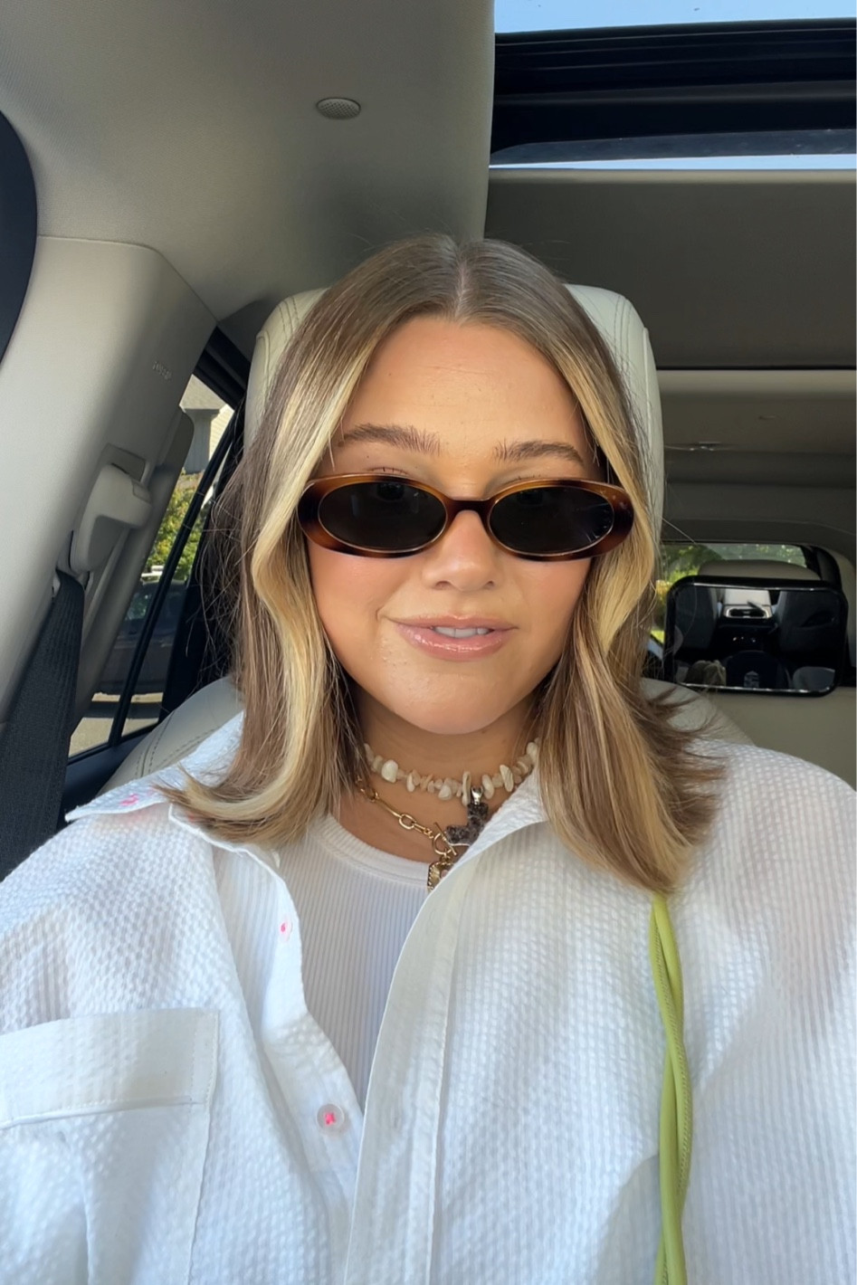 Wearing this pajama set like a normal outfit lol I love it true to size M it’s Lightweight but chic. Wore this Amazon tank I size up to a L! Electric picks code BRE20 💫 Amazon bag. Gucci slides run tts they are a looser fit like wide fit kind of but I love them. 