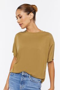 Oversized Crew Neck Knit Tee | Forever 21 | Forever 21 (US)