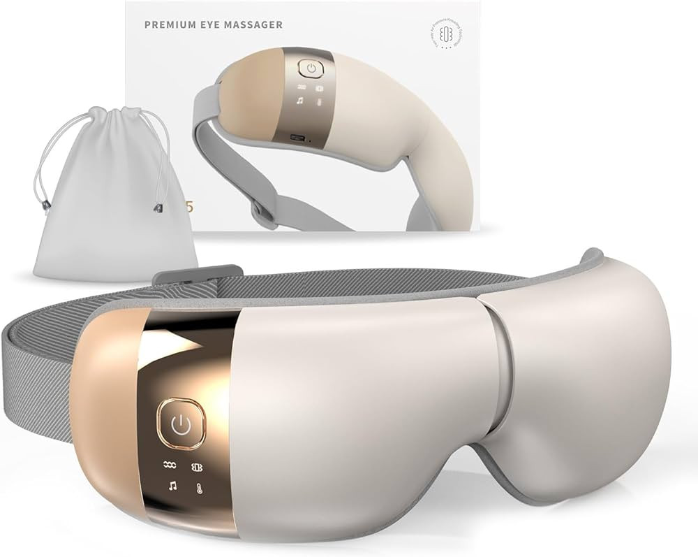 HuBDIC HubiCare Eye Massager with Heat, Vibration, and Music Helps Relieve Strain, Dark Circles, ... | Amazon (US)