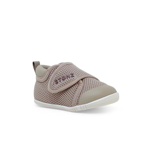 Stonz Cruiser Sneakers - Soft Baby Boy Shoes and Baby Girl Shoes, Breathable Baby Shoes, with Wide Opening and Adjustable Strap Closure, Walking Shoes for Babies., Dune, 5 Toddler | Amazon (US)