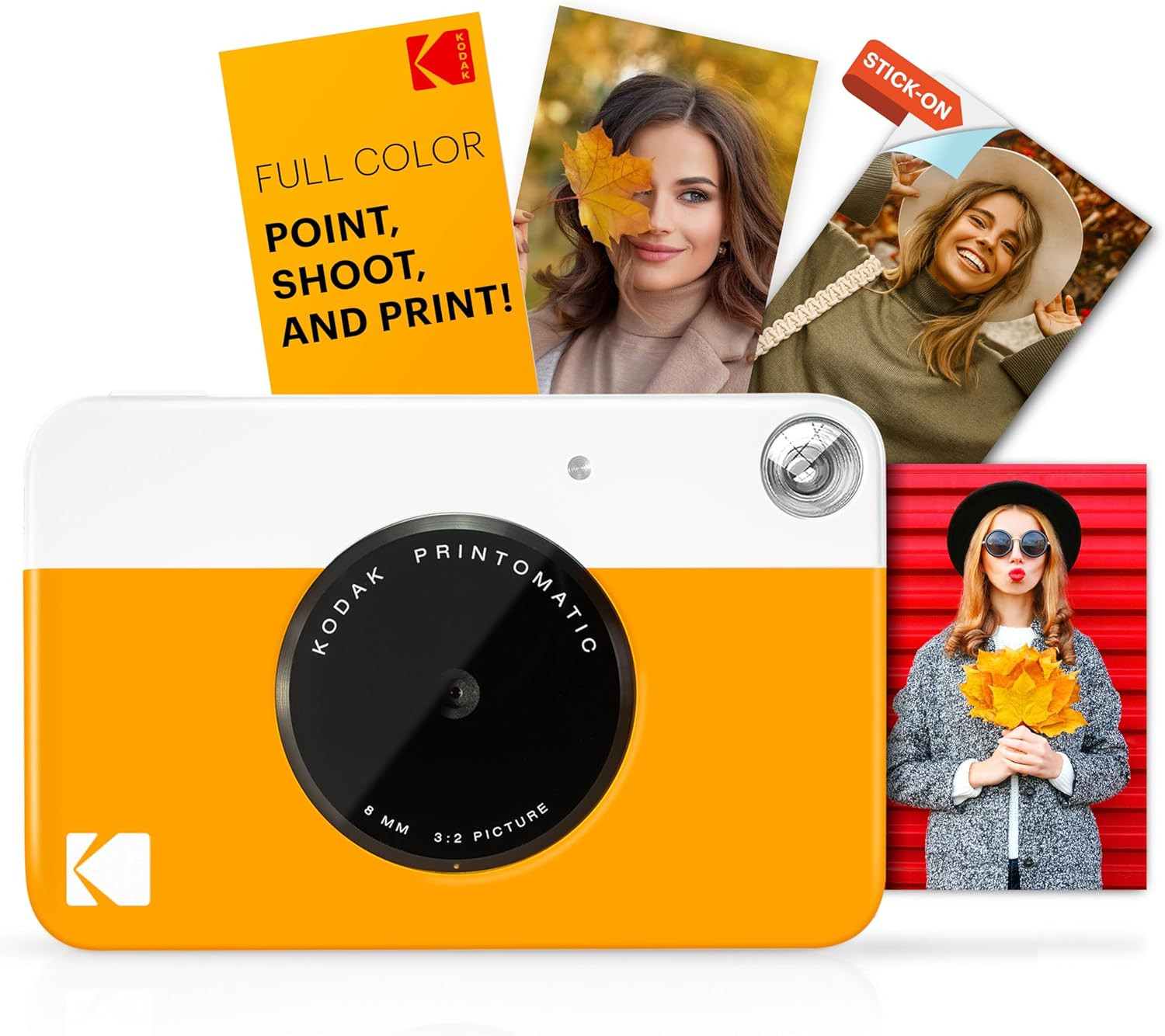 KODAK Printomatic Full-Color Instant Print Digital Camera - Colorful Photos On Zink 2x3" Sticky-B... | Amazon (US)