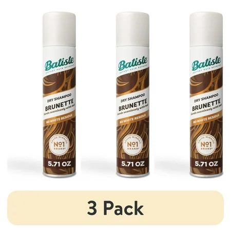 (3 pack) Batiste Dry Shampoo for Brunette Hair Refresh Hair & Absorb Oil for Added Texture & Body 5.71 oz | Walmart (US)