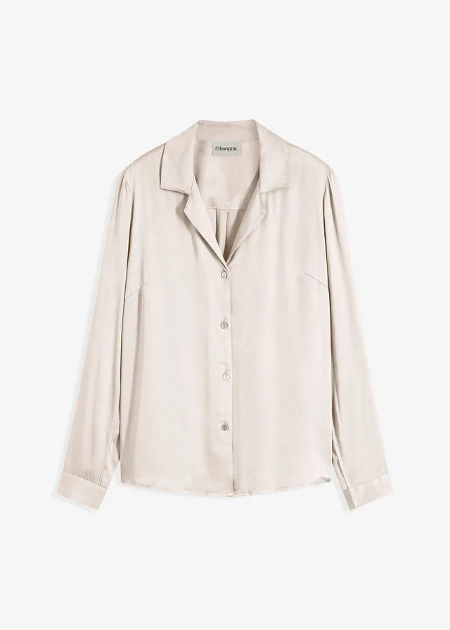 Blouse van prachtig satijn sand | Bonprix NL (Influencer)