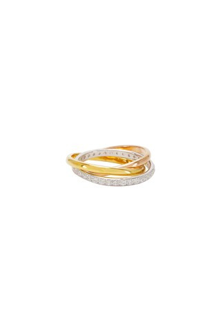 Vera Pave Ring in Three Toned | Revolve Clothing (Global)